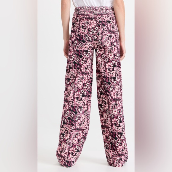 Figue MAIA PANT Small Paisley Fleur Black Berr,Floral Print,NWT,Size : 2 - Picture 4 of 14